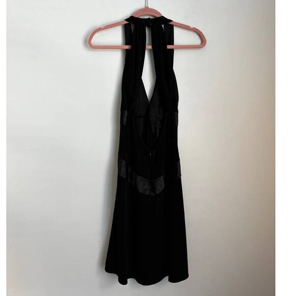 Vintage Y2K Studio Y Black Open Back Sleeveless Short Mini Dress Size Medium - Picture 4 of 11